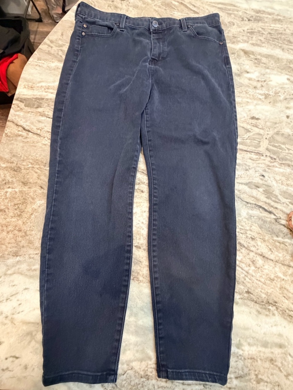 Liverpool Los Angeles Jeans Women 14 / 32 Straight Leg Dark Wash Stretch Denim